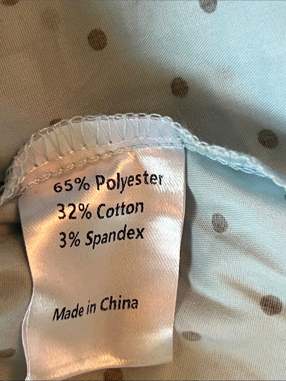 Light Blue Polka Dot Ruffle Button-Up Tank - Picture 7 of 7
